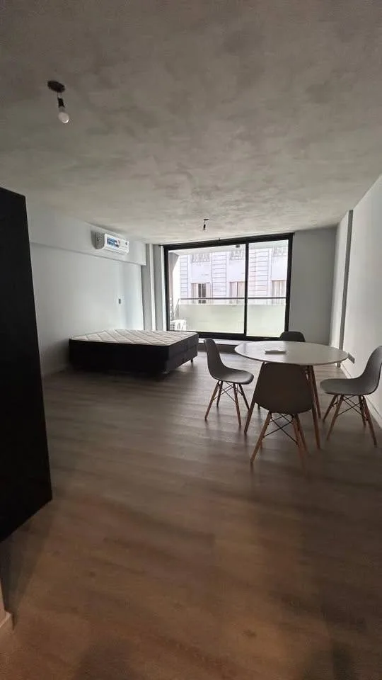Apartment with balcony and desk