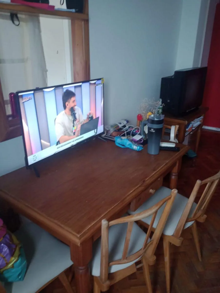 2 ambientes amueblado con aire