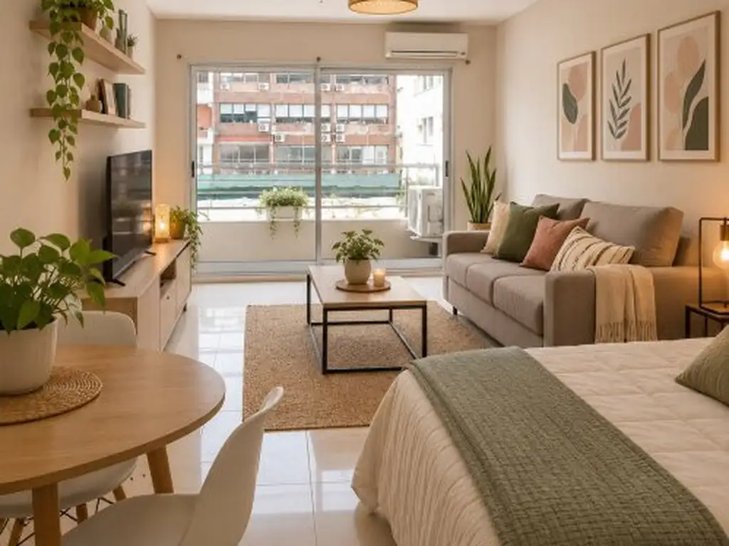 Studio en Villa Crespo con balcón