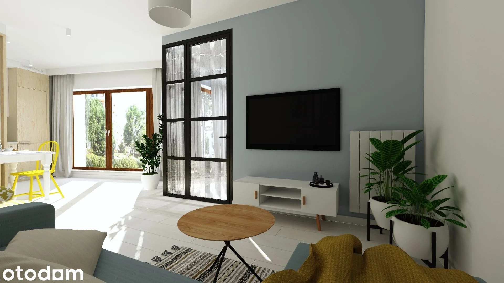 42 m² parter z balkonem