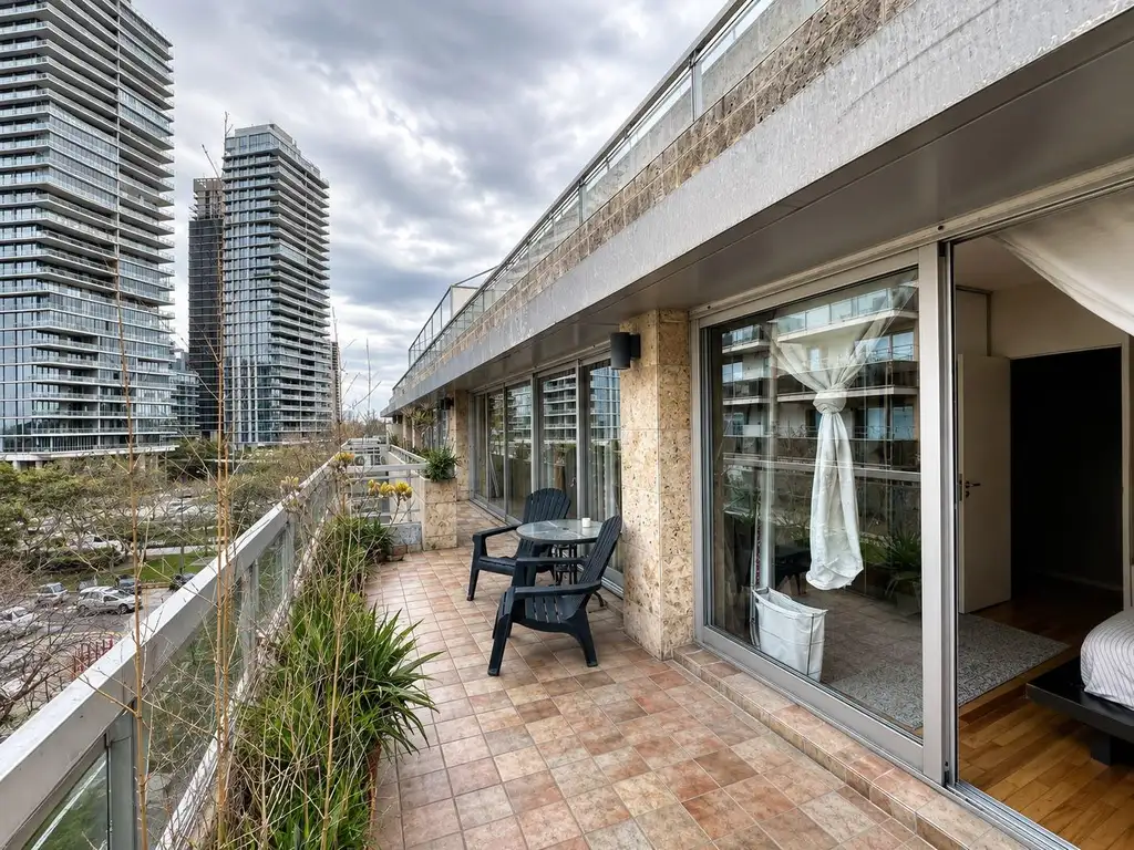 Puerto Madero, balcón y amenities