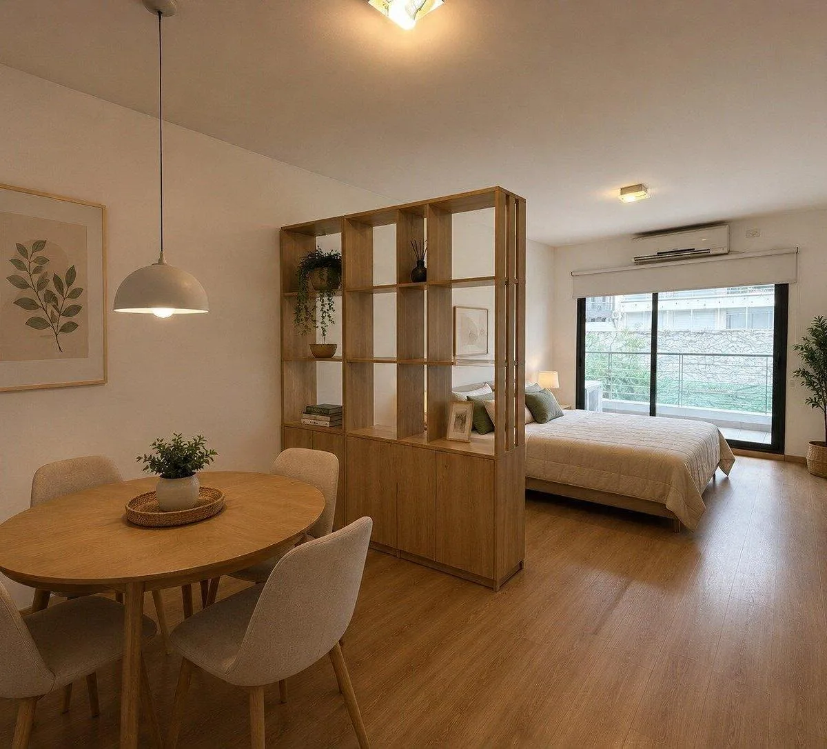 Monoambiente con balcón en Núñez