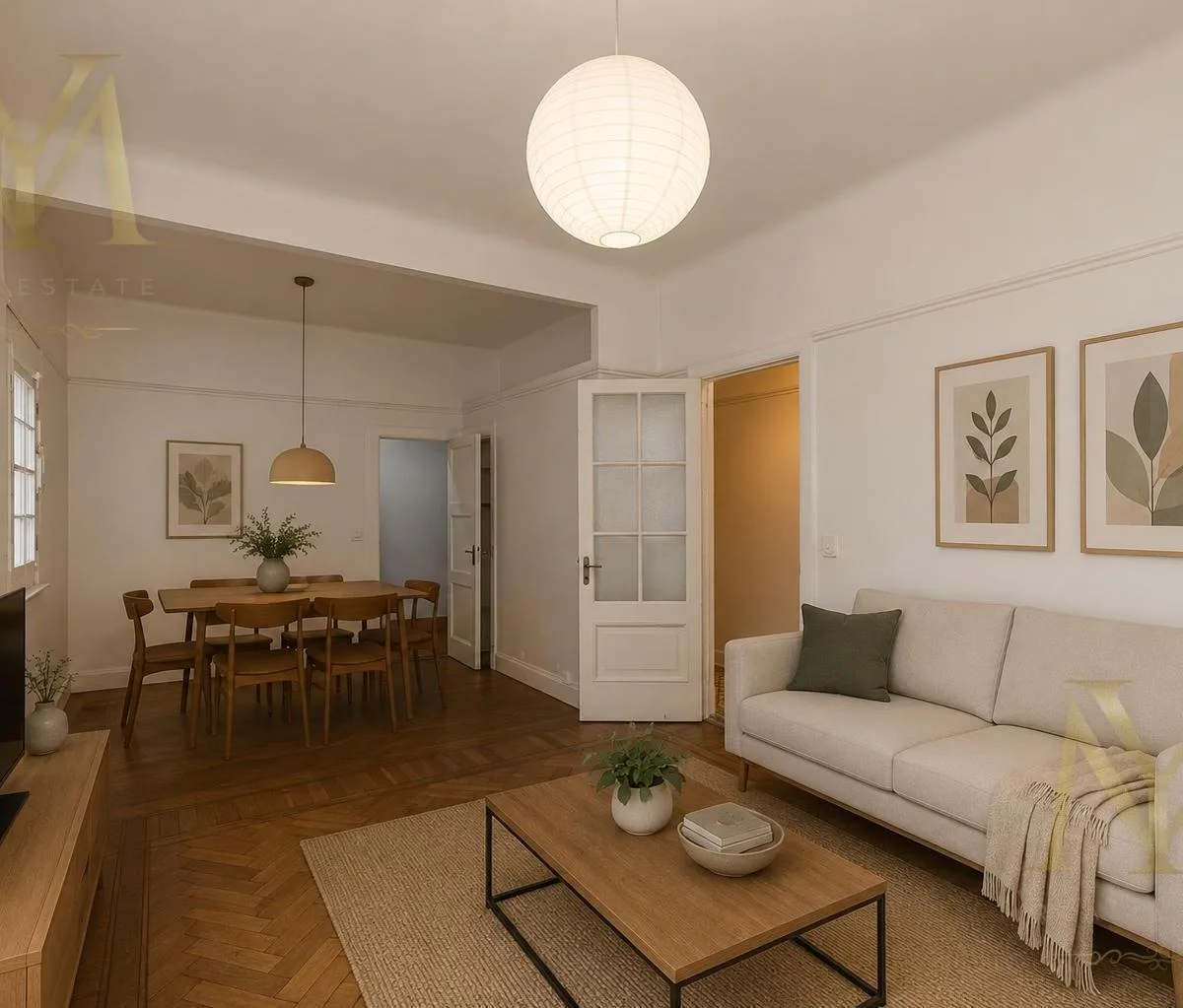 Front-facing apartment with balcony