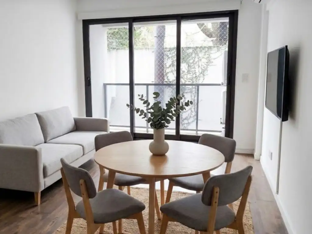 2 ambientes con balcón y amenities