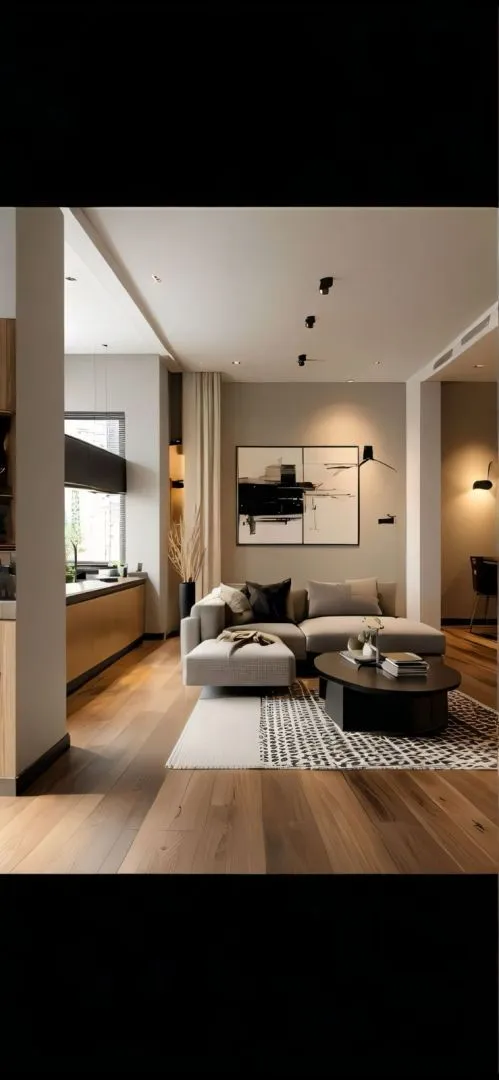 Loft con entrepiso y balcón