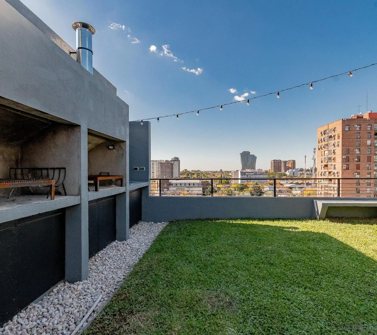 Departamento Monoambiente Alquiler Belgrano a Estrenar Piscina Sum Parrilla Terraza Verde