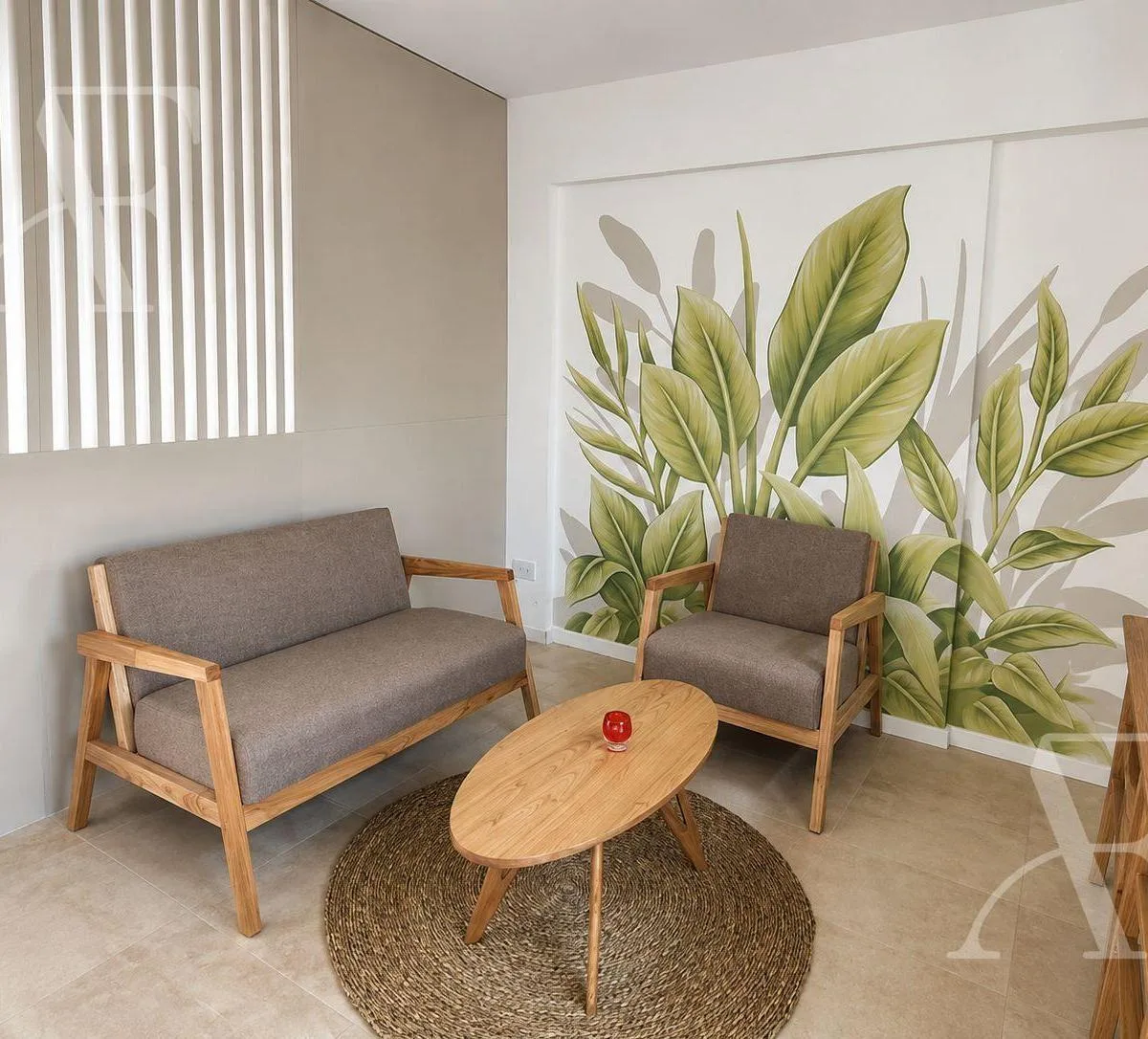 Studio with terrace balcony