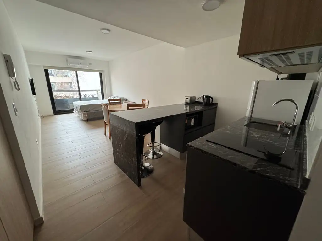 Furnished studio with balcony