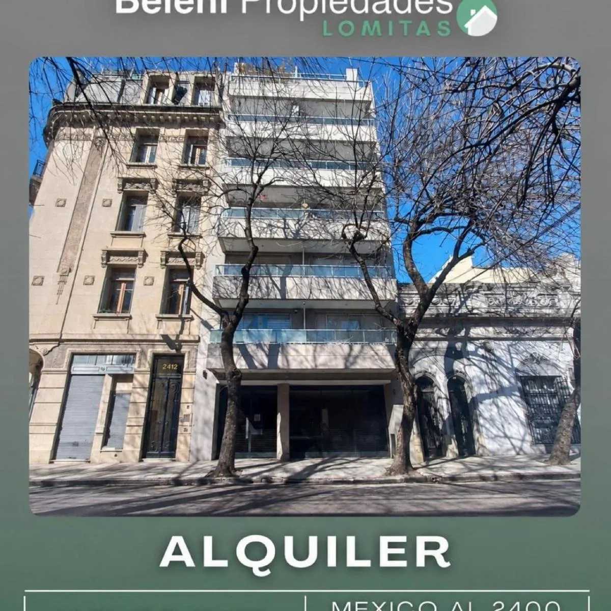 Monoambiente con balcón y AC