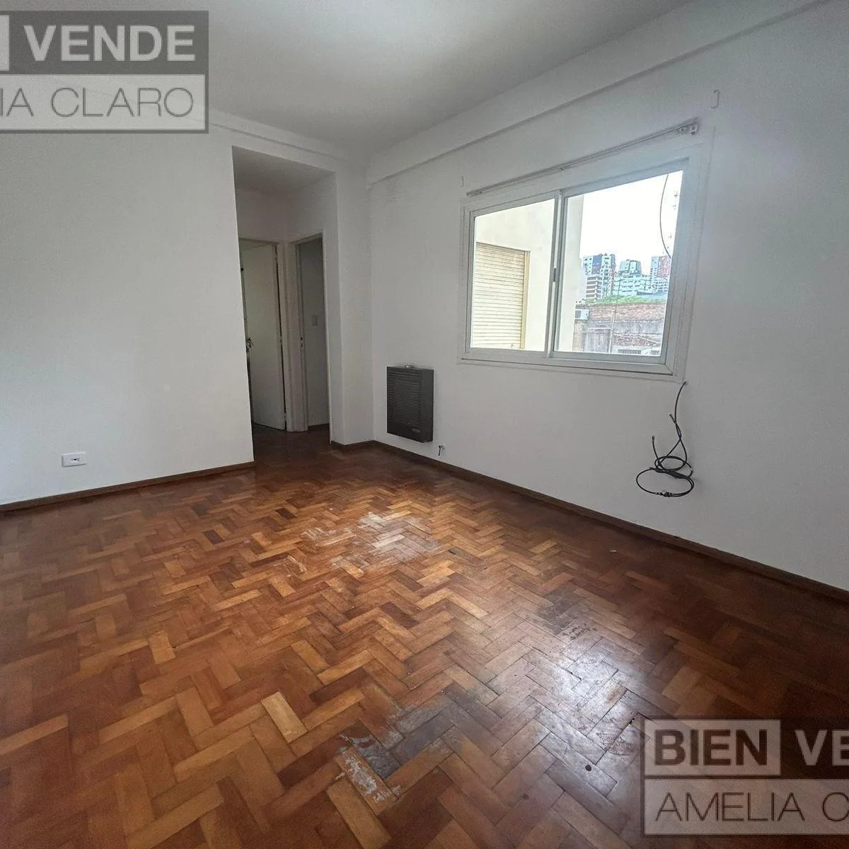 40 m² contrafrente, parquet