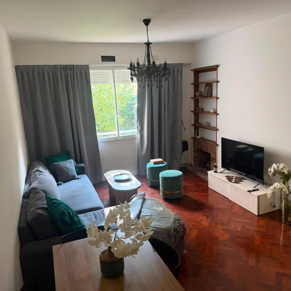 Furnished 2BR, private garden view