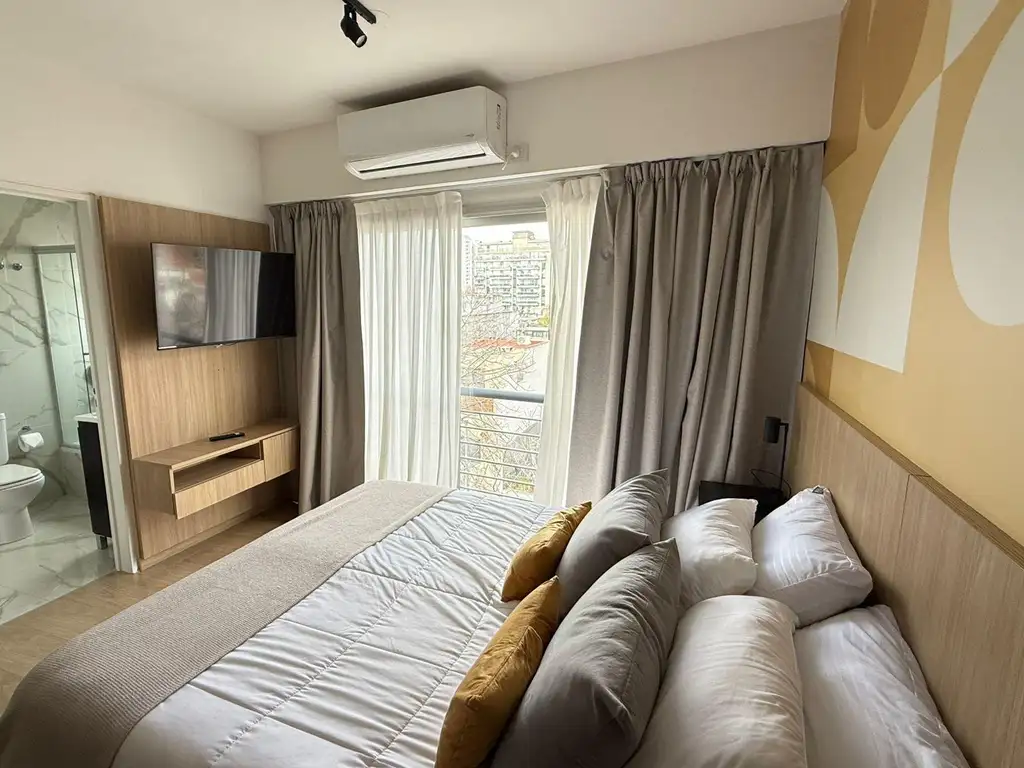 Furnished studio with balcony