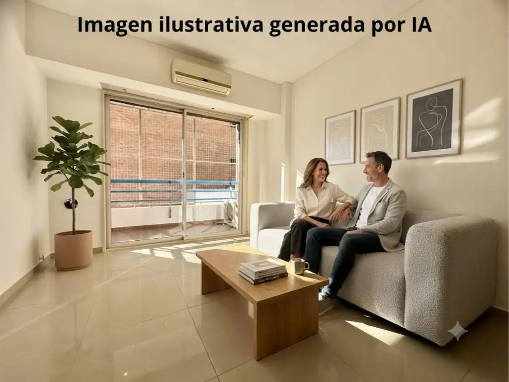 Departamento con balcón en Caballito