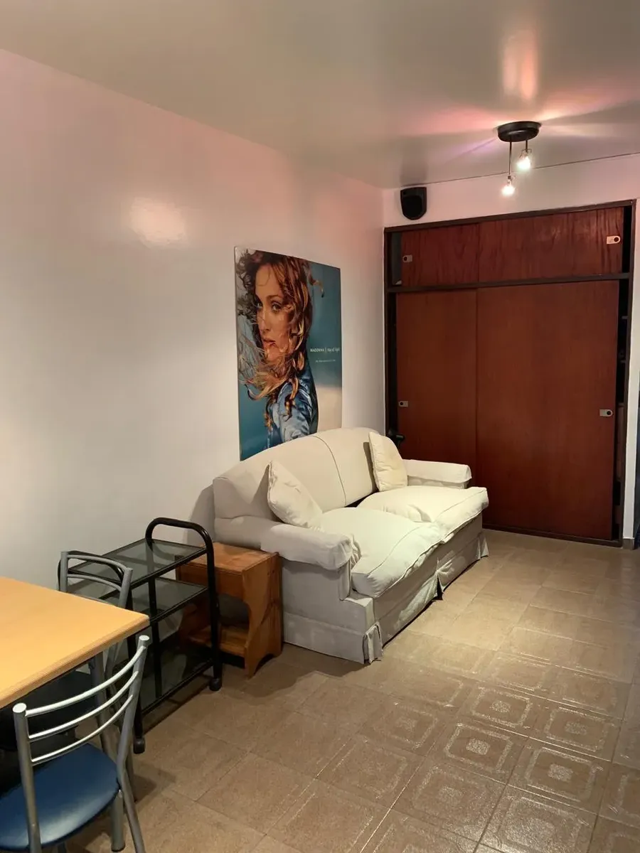 Departamento Amoblado, 1 Ambiente Al Frente Con Balcon, Amplia Cocina, Lavadero Y Baño Completo