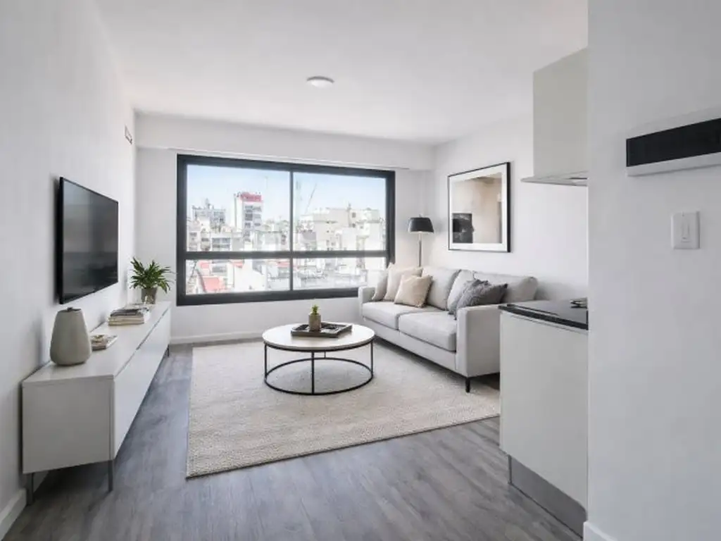 Studio apartment open rear view