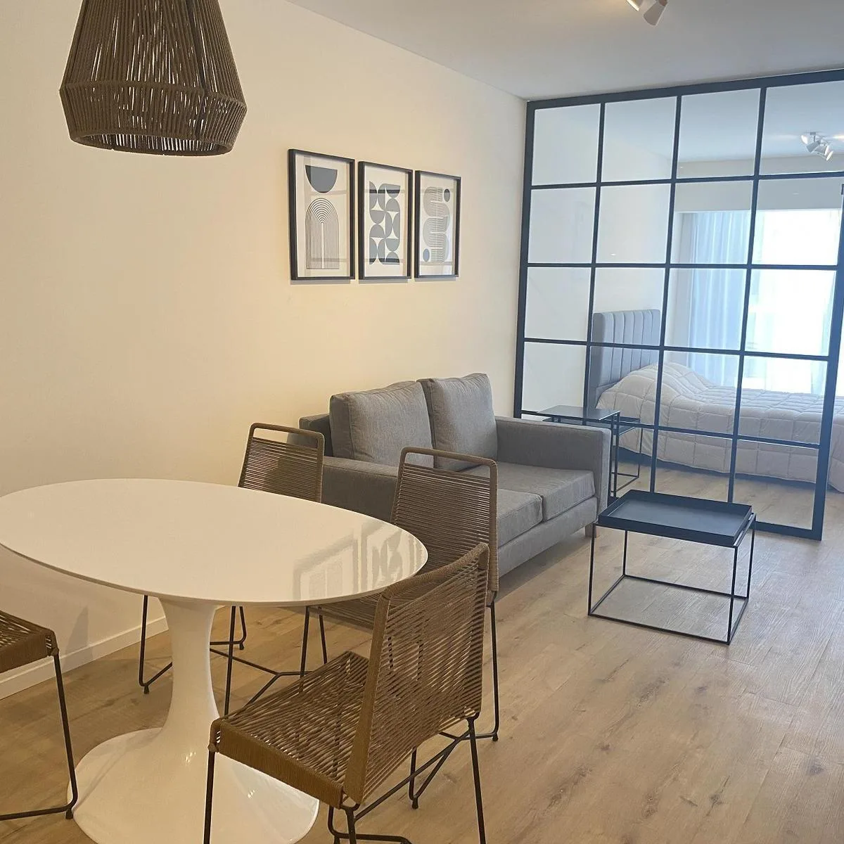 Furnished studio with balcony