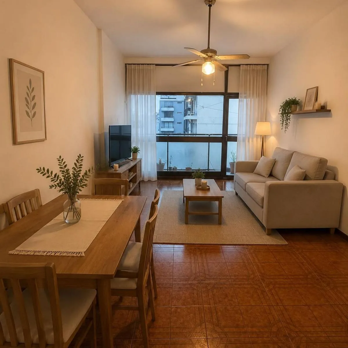3 ambientes con balcón
