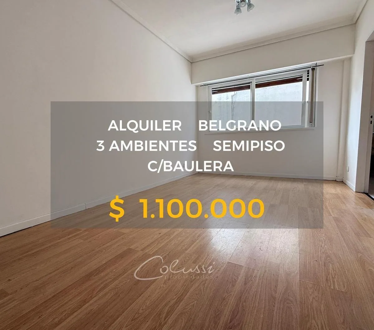 3 ambientes semipiso en Belgrano