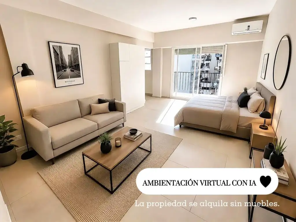 Monoambiente con balcón en Almagro