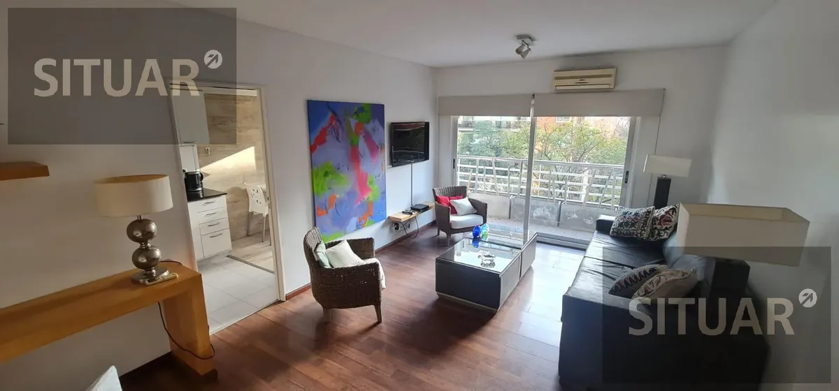 2 ambientes amoblado con balcón