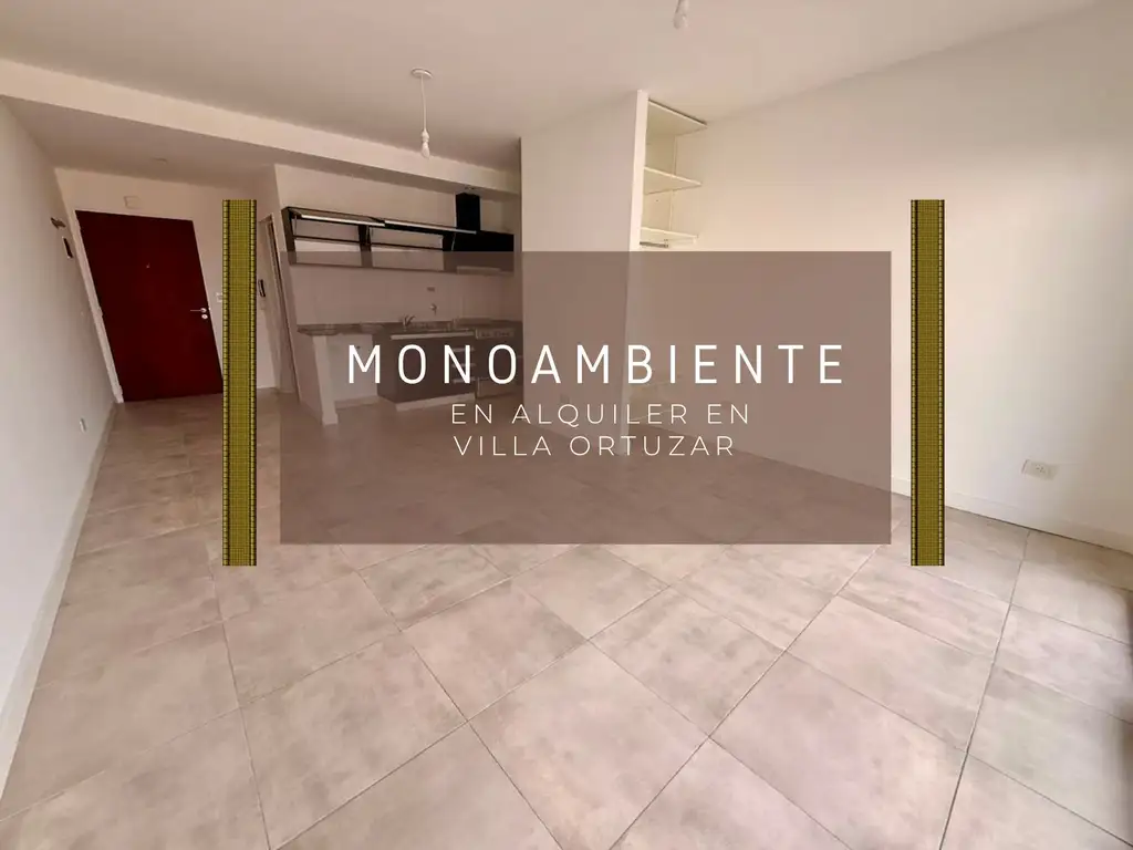 Monoambiente con balcón en Villa Ortuzar