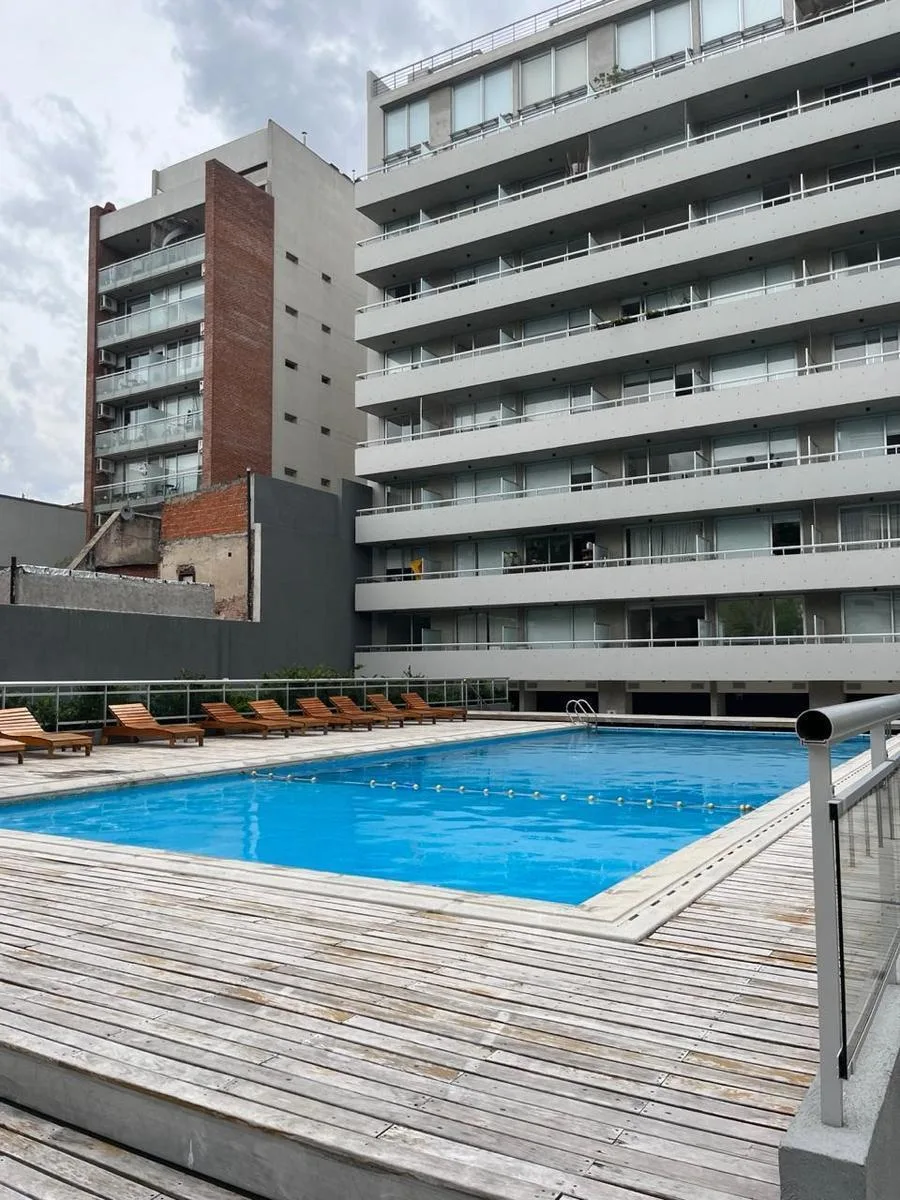 Studio with balcony and amenities