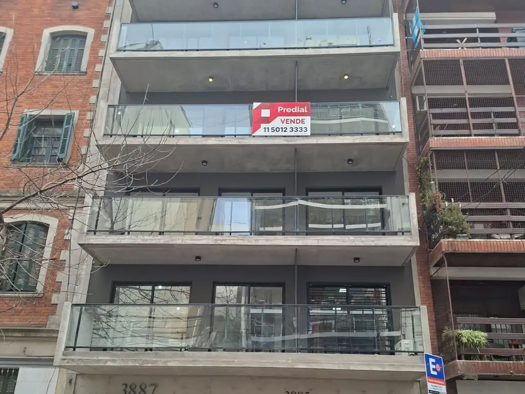 Departamento 2 ambientes con balcón 8 m