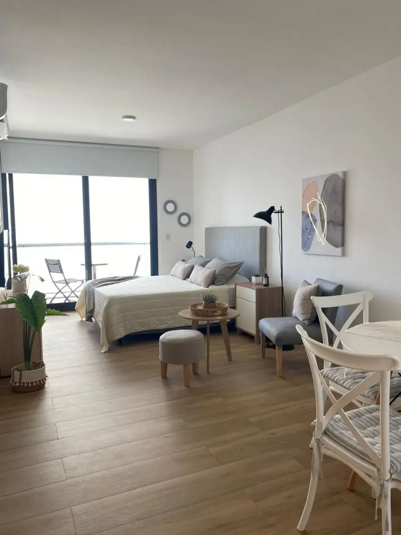 Furnished studio with balcony