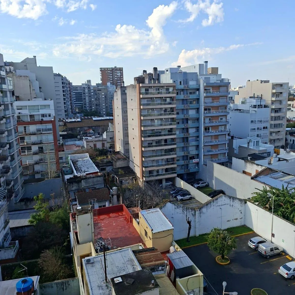 2 ambientes contrafrente con vista