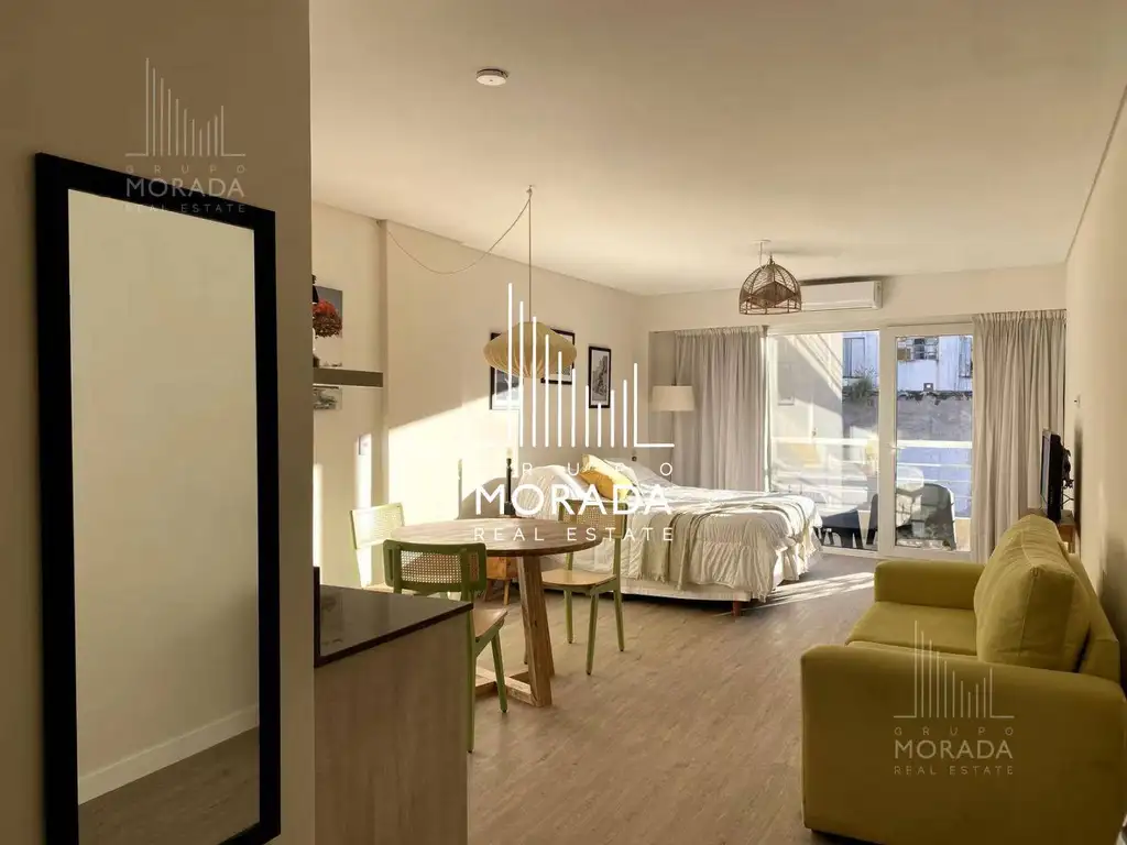 Furnished studio with balcony