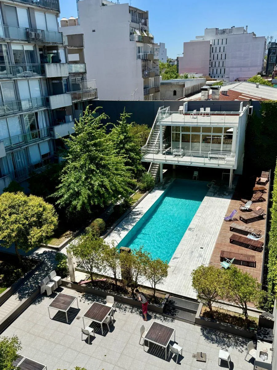 Studio with terrace balcony